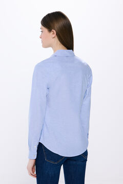 Springfield Camisa oxford azul mezcla