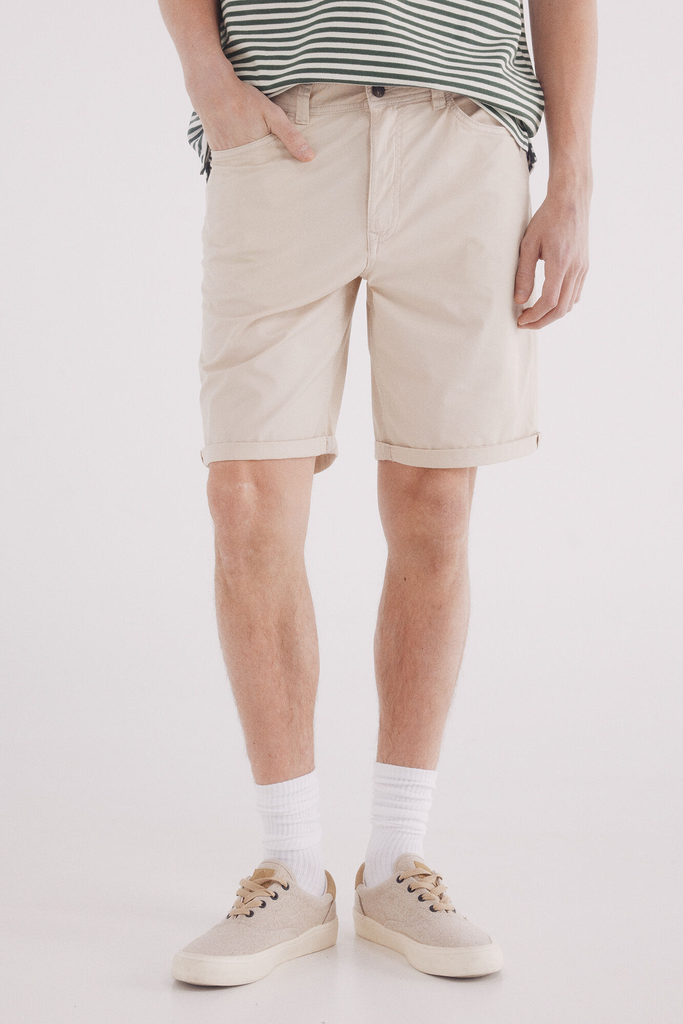 Springfield Bermuda color ligera lavada slim fit