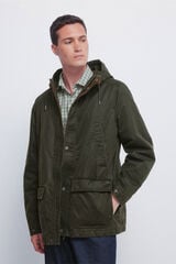 Springfield Parka de algodón kaki