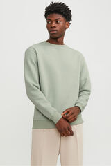 Jack & Jones Sudadera b&aacute;sica de cuello redondo verde