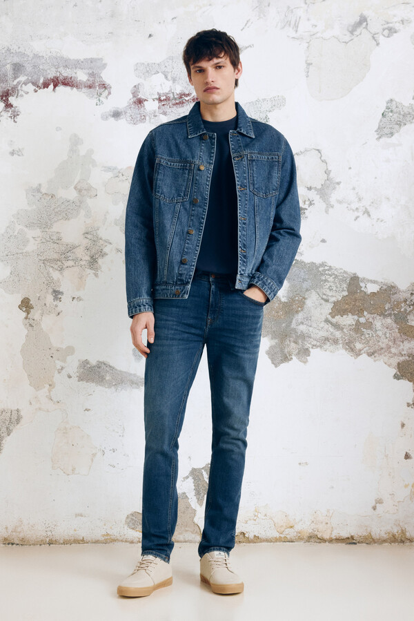 Springfield Jeans skinny fit turquesa