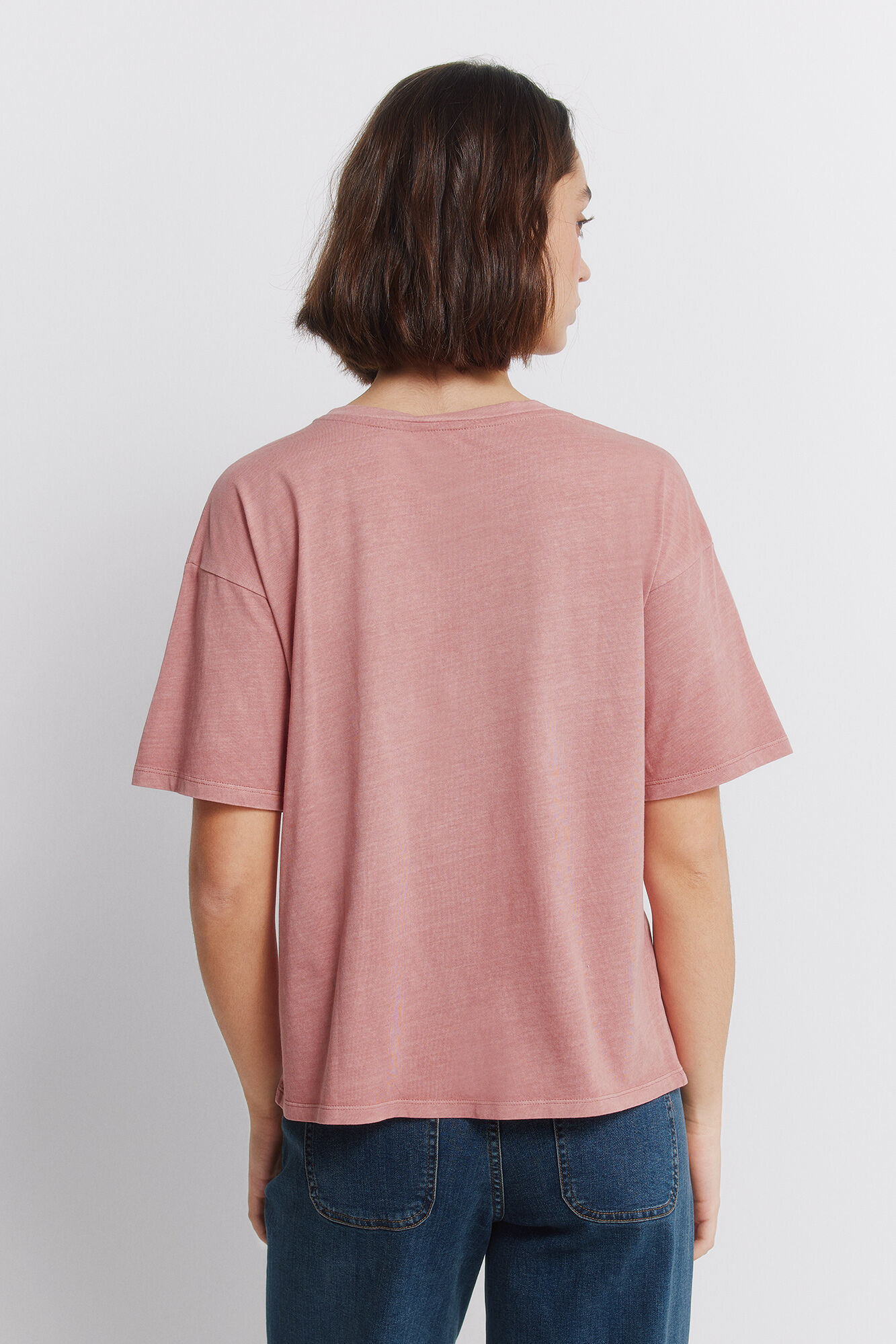 Springfield Playera "country club" de algod&oacute;n rosa