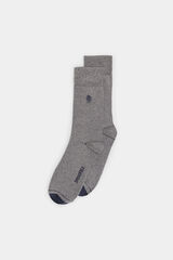 Springfield Calcetín básico logo bordado gris
