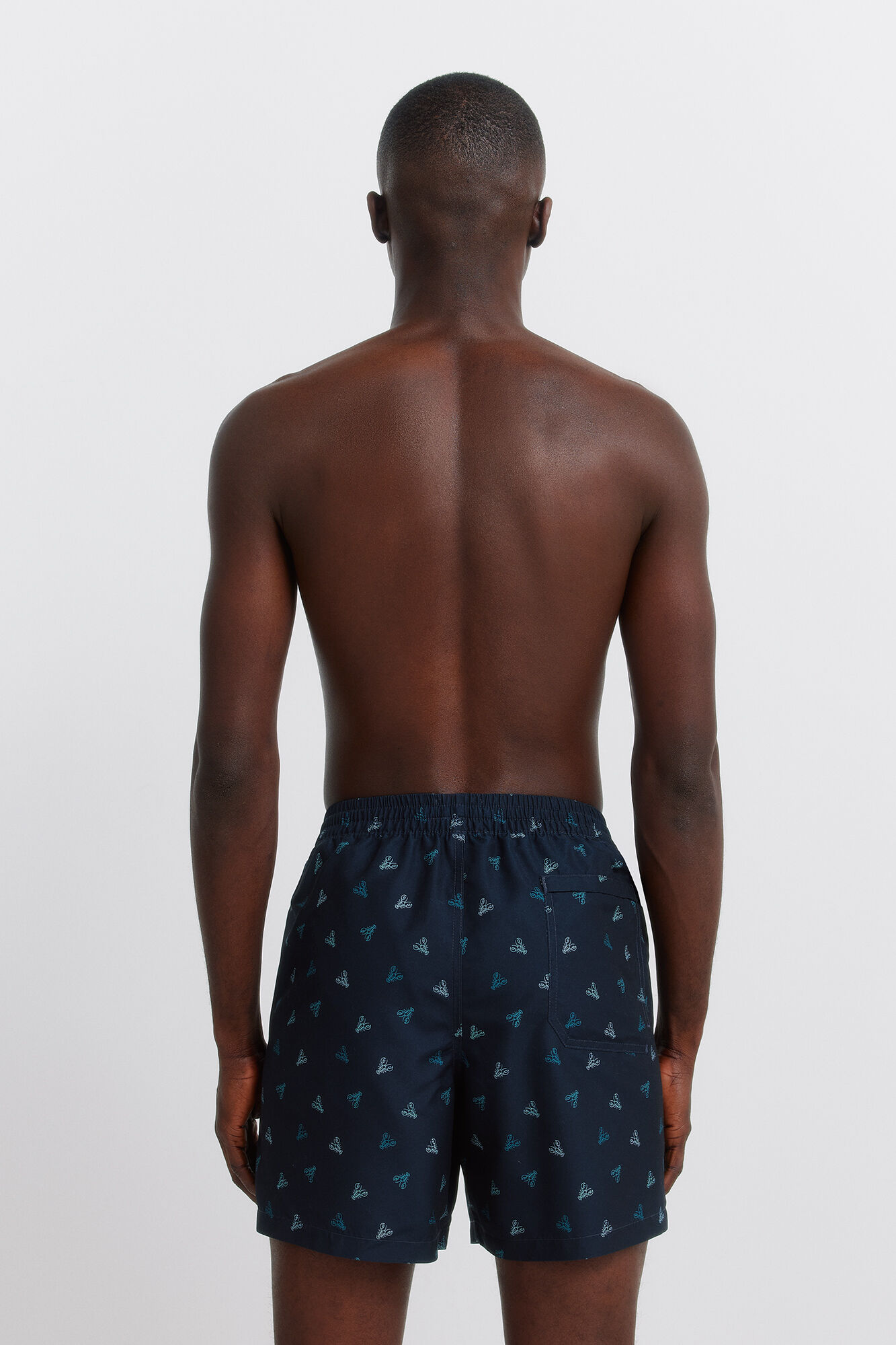 Springfield Traje de ba&ntilde;o estampado de langostas azul