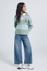 Springfield Kids Jeans denim culotte niña azul