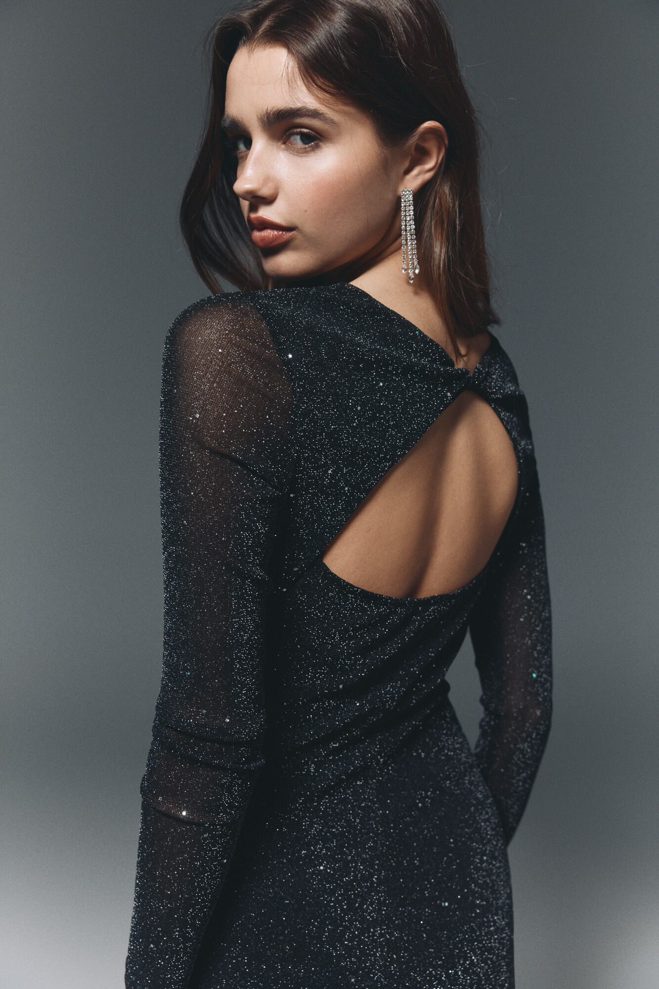 High Spirits Vestido Lustra negro