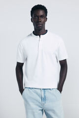 Springfield Polo piqué cuello mao slim fit natural