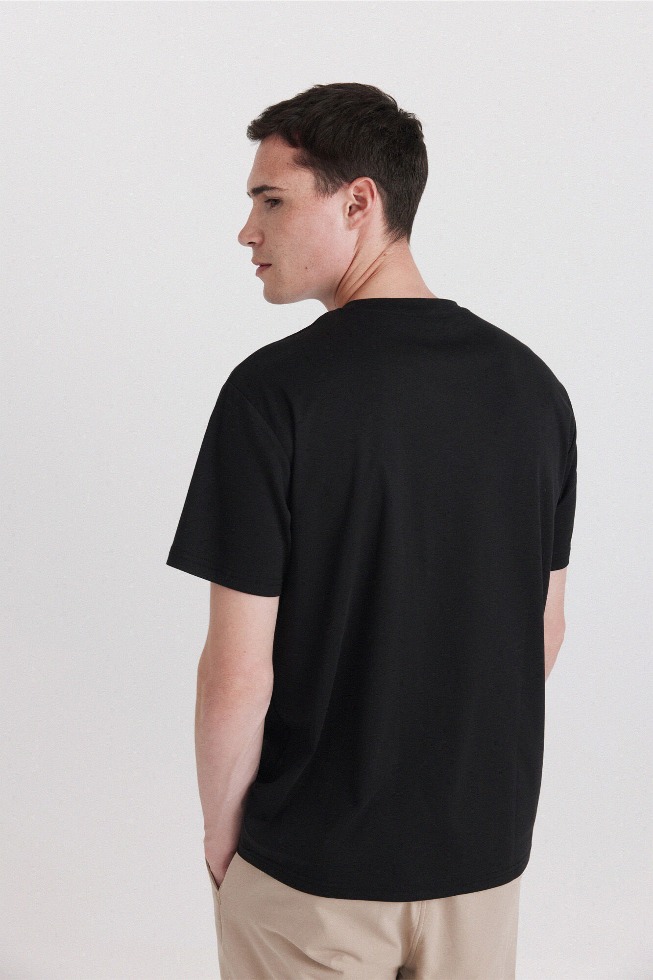Springfield Playera de aspecto t&eacute;cnico negro