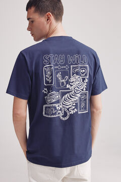 Springfield Playera stay wild azulado