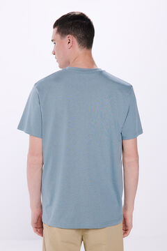 Springfield Playera básica cuello redondo azul