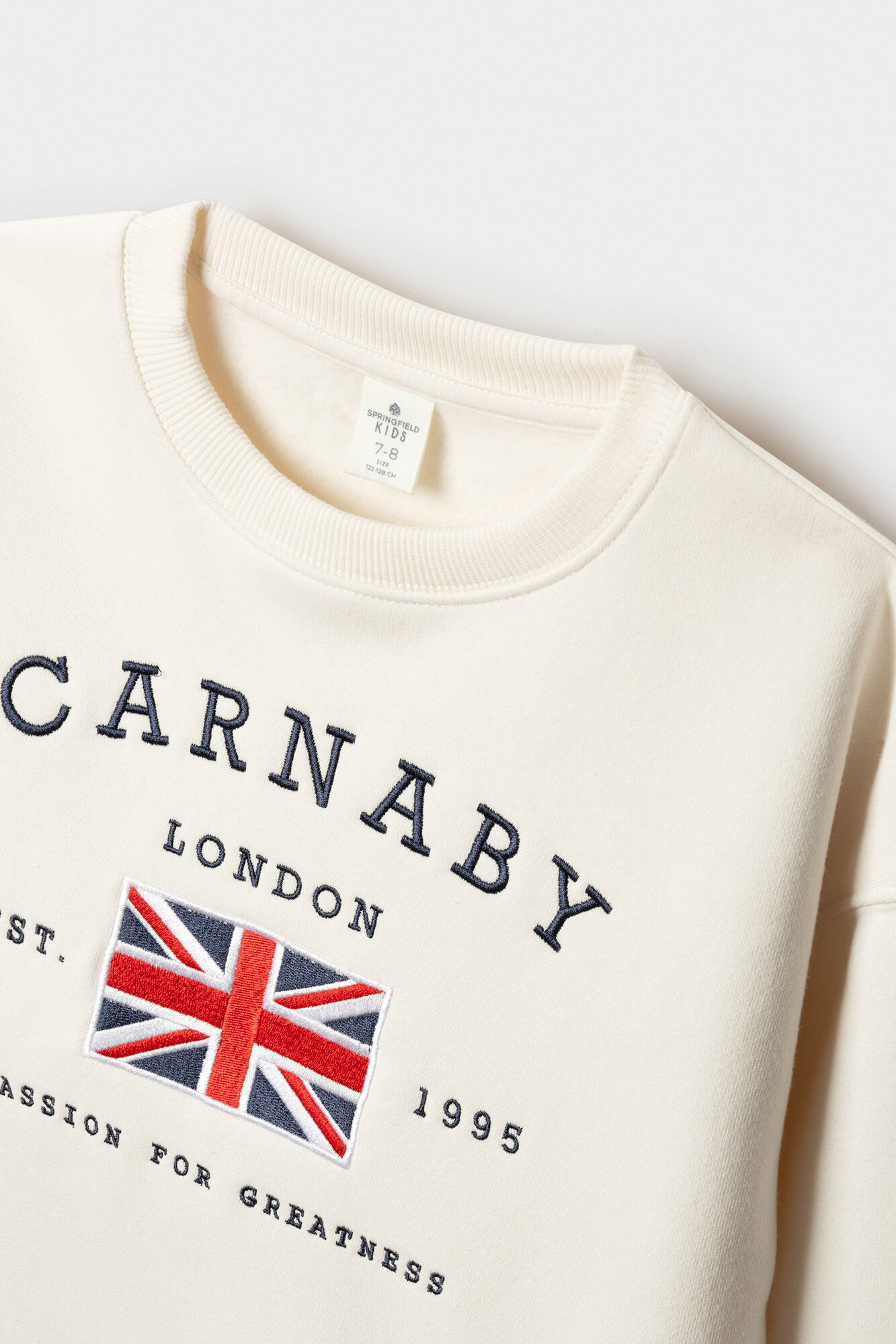 Springfield Kids Sudadera bandera UK ni&ntilde;a nude