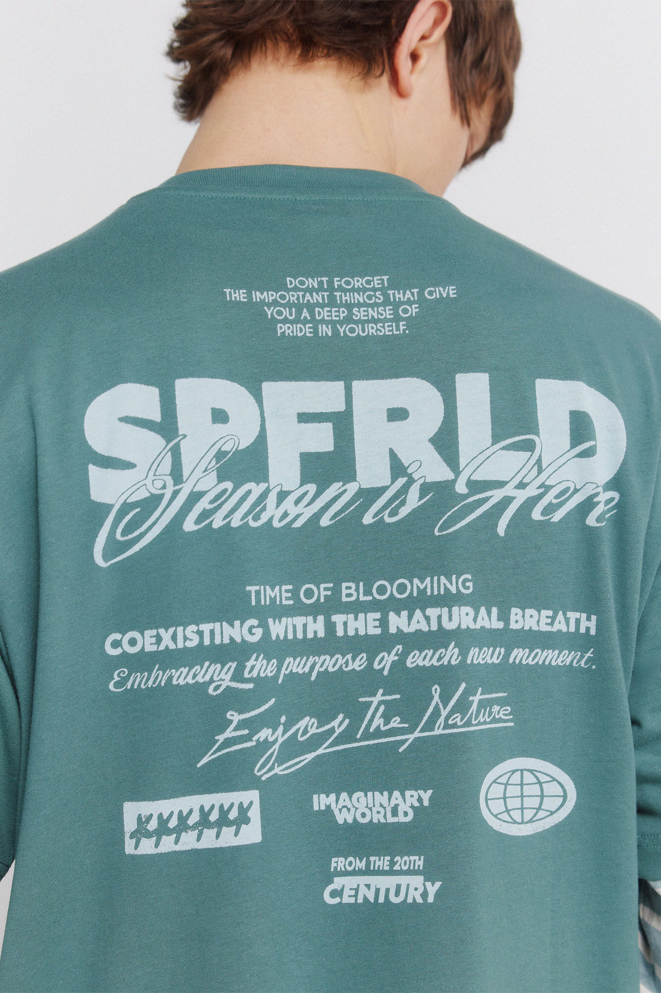 Springfield Playera con logo turquesa