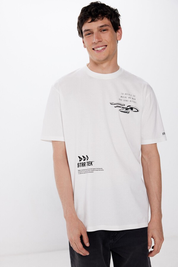 Springfield Playera Star Trek marfil