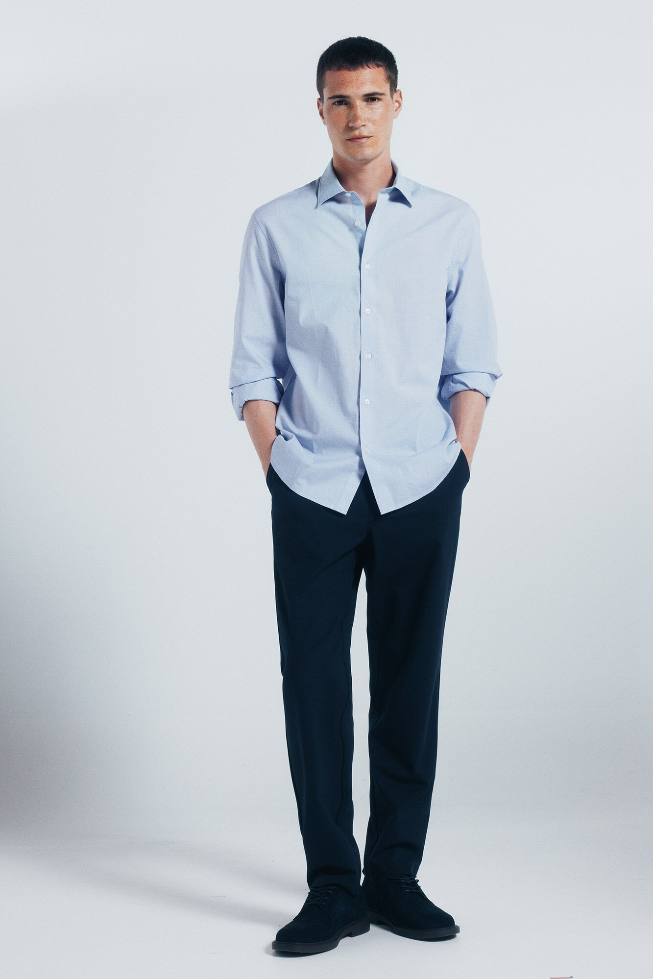 Springfield Playera de popel&iacute;n azul