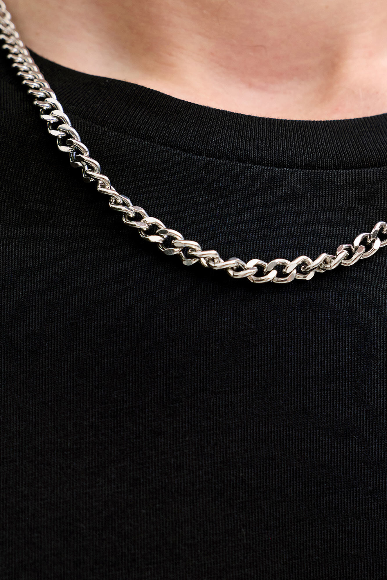 Jack & Jones Playera slim fit de algod&oacute;n con logo icono negro