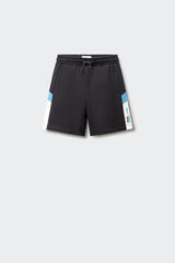 Springfield Kids Bermudas jogger de franjas para ni&ntilde;o negro