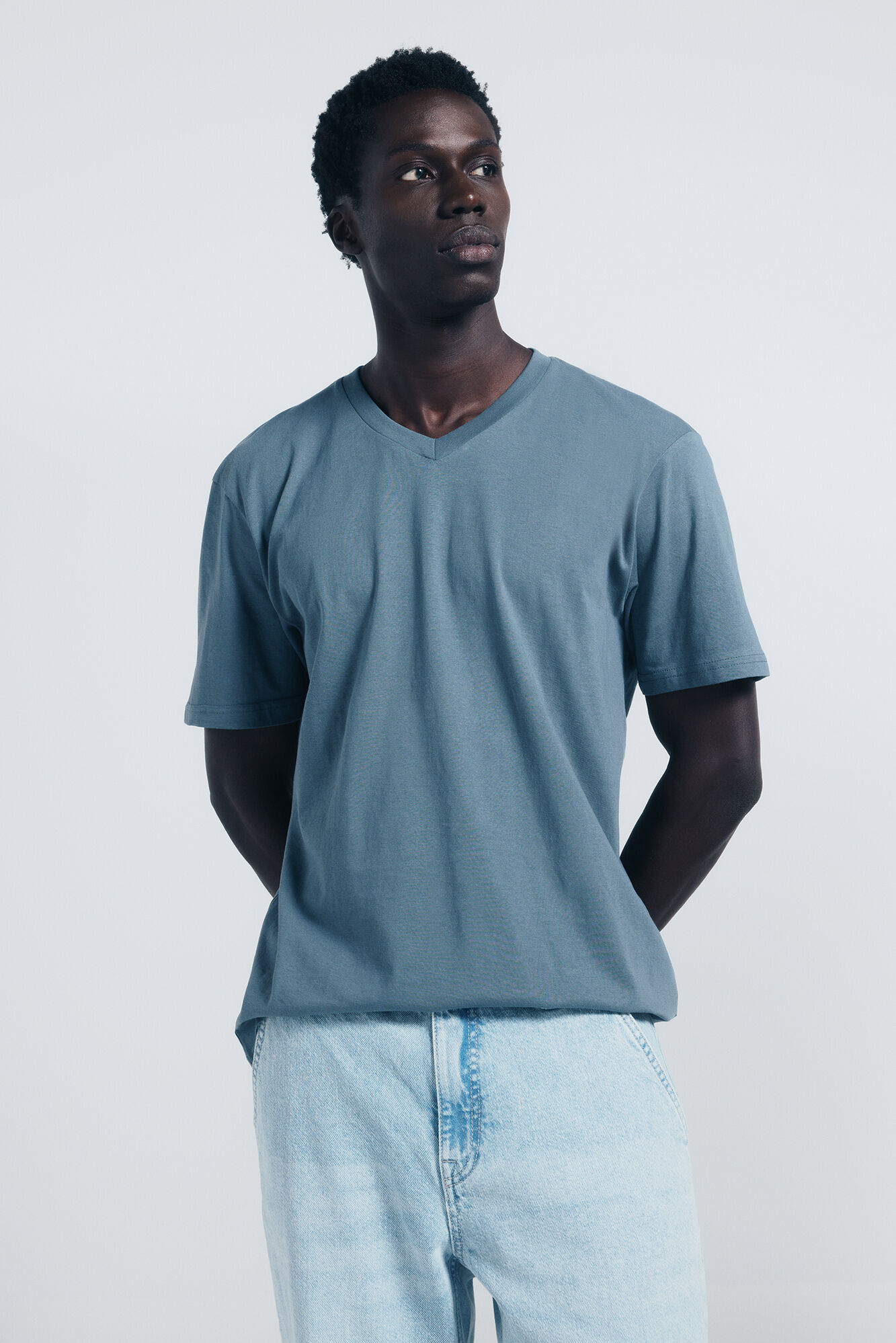 Springfield Camiseta b&aacute;sica cuello pico