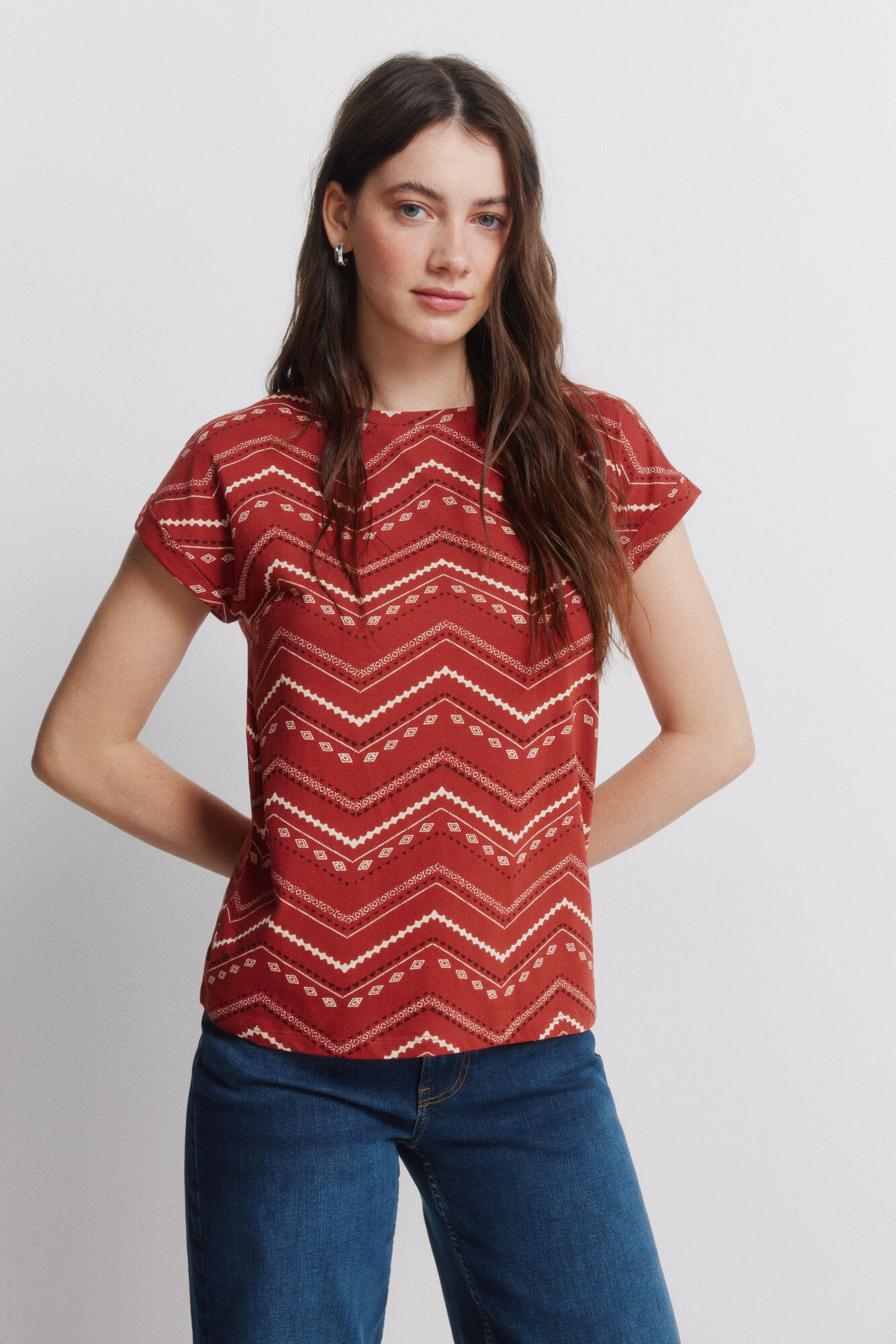 Springfield Playera manga corta de algod&oacute;n