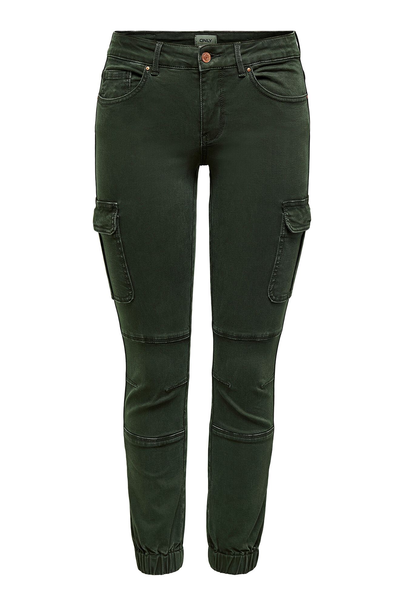 Only Pantal&oacute;n cargo slim fit verde