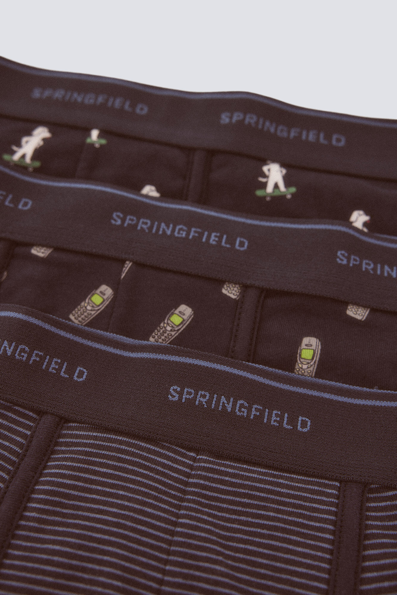 Springfield 3 boxers 90s azul