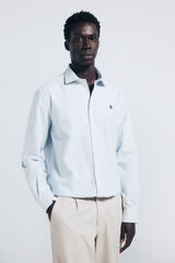 Springfield Camisa oxford ligero rayas azul