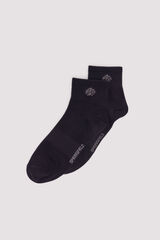 Springfield Calcetín deportivo tobillero rib negro