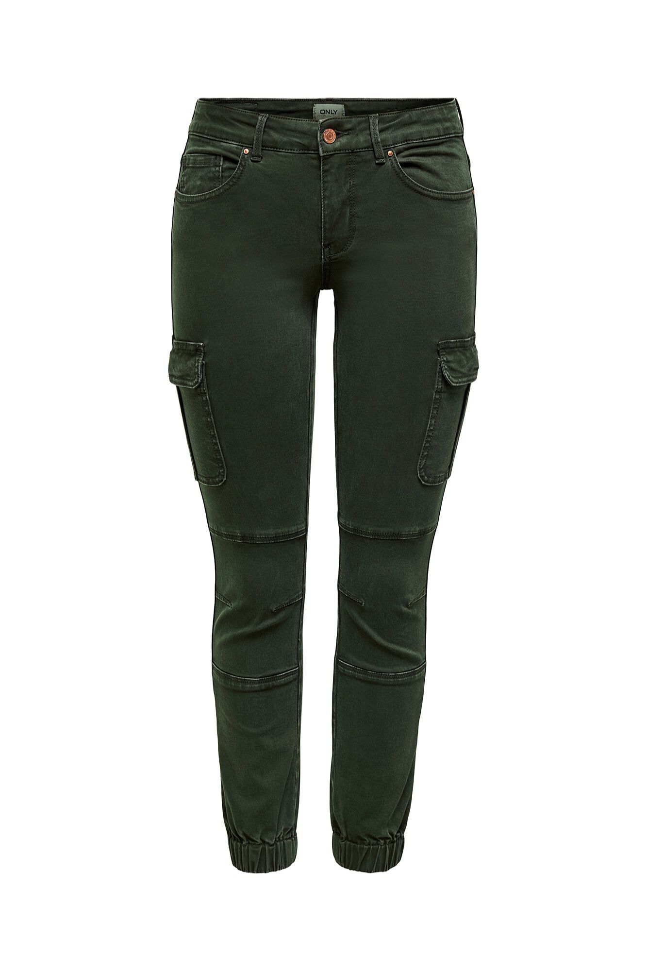 Only Pantal&oacute;n cargo slim fit verde