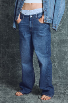 Springfield Jeans Wide Leg azul
