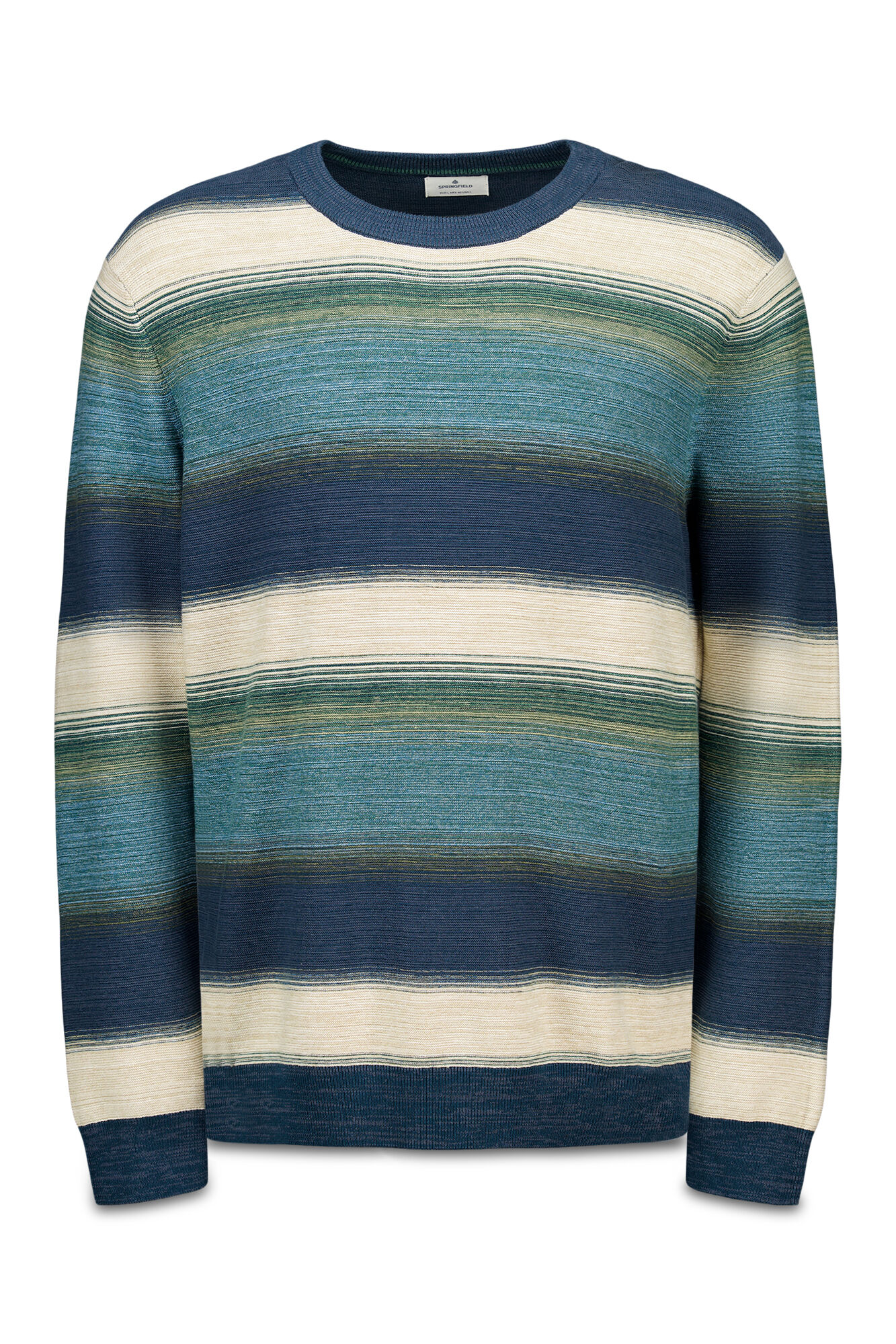 Springfield Su&eacute;ter multiraya estructura azul