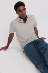 Springfield Polo de jersey de microraya slim fit caf&eacute;