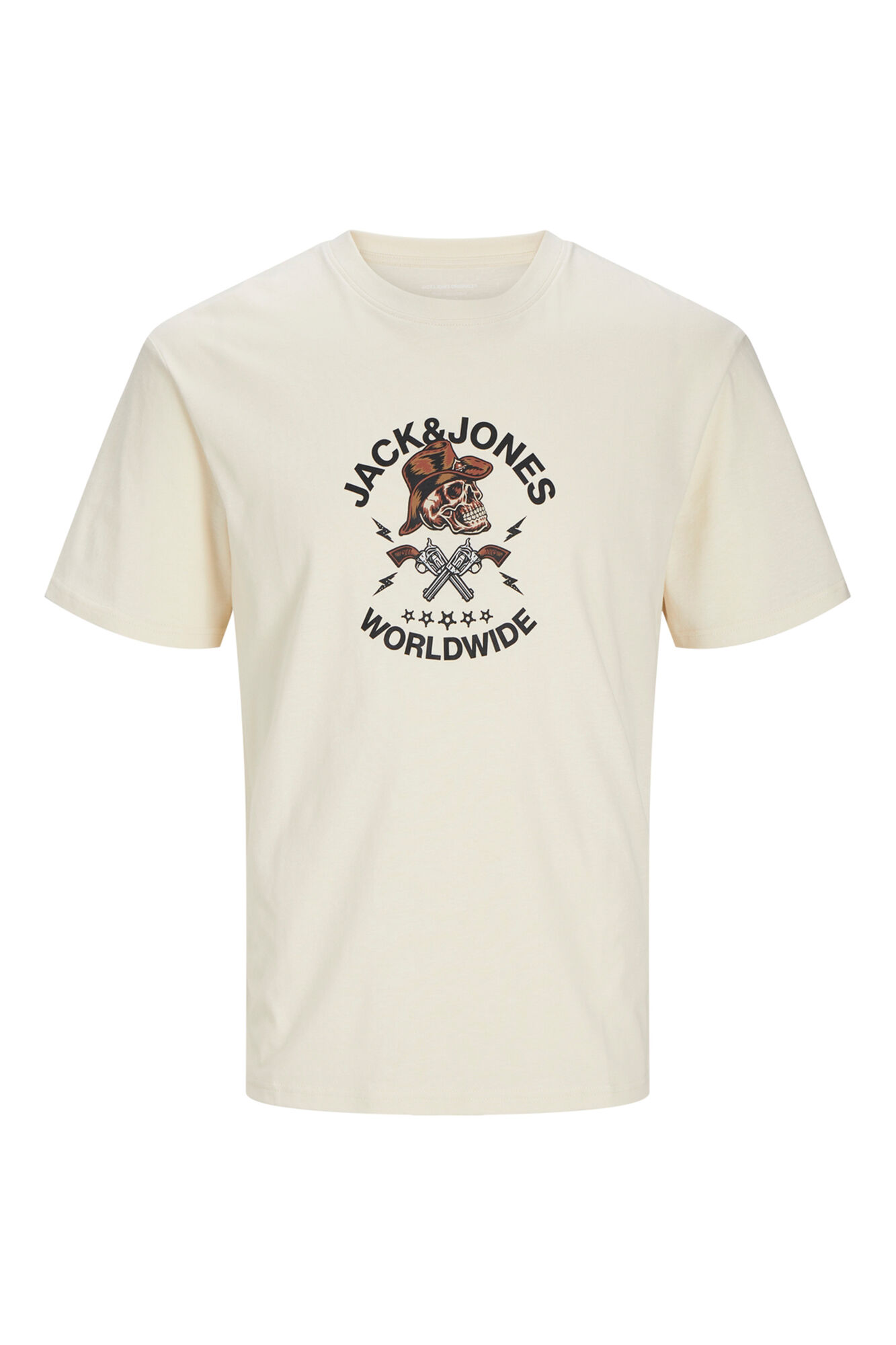 Jack & Jones Playera regular fit Skull beige