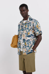 Springfield Camisa de lino de manga corta