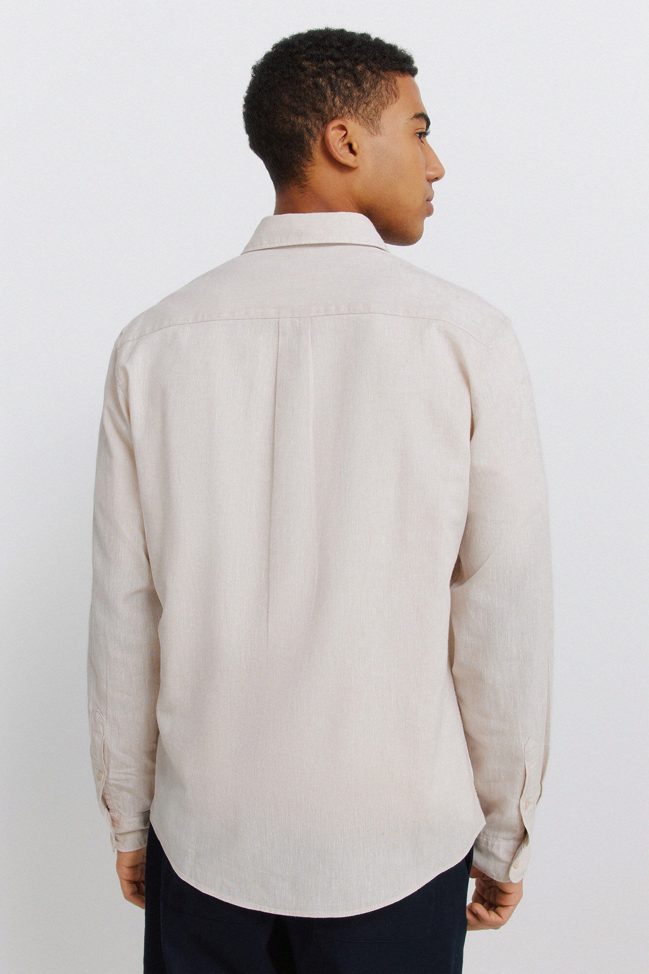 Springfield Camisa de lino beige