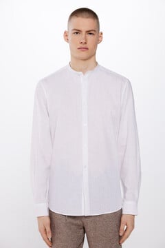 Springfield Camisa mao lino blanco