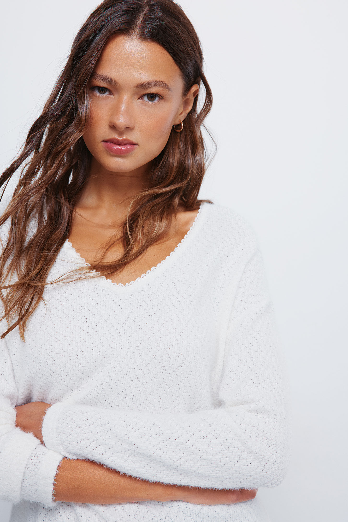 Springfield Jersey chenilla escote puntilla