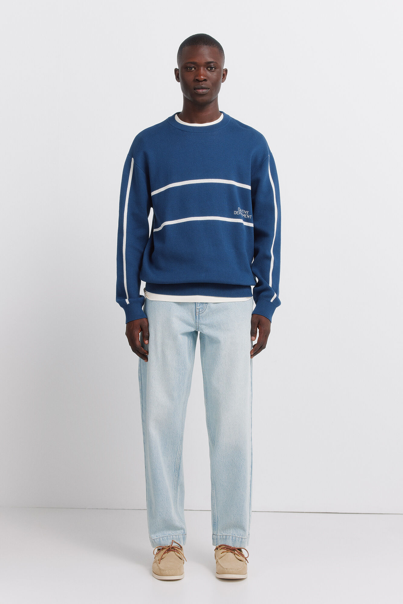 Springfield Pantal&oacute;n chino de mezclilla lavado claro