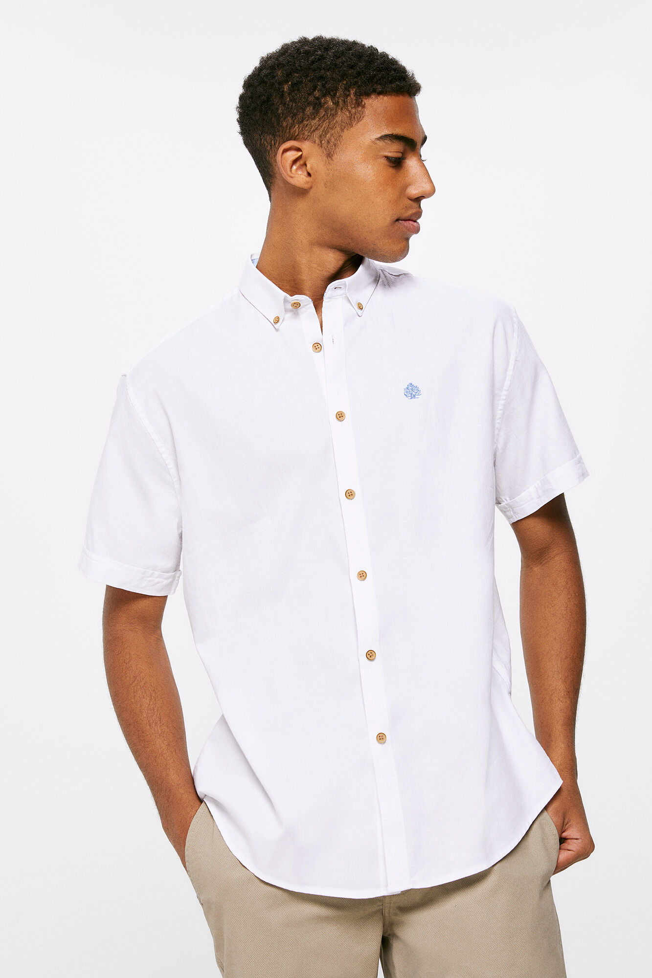 Camisa blanca springfield hombre sale