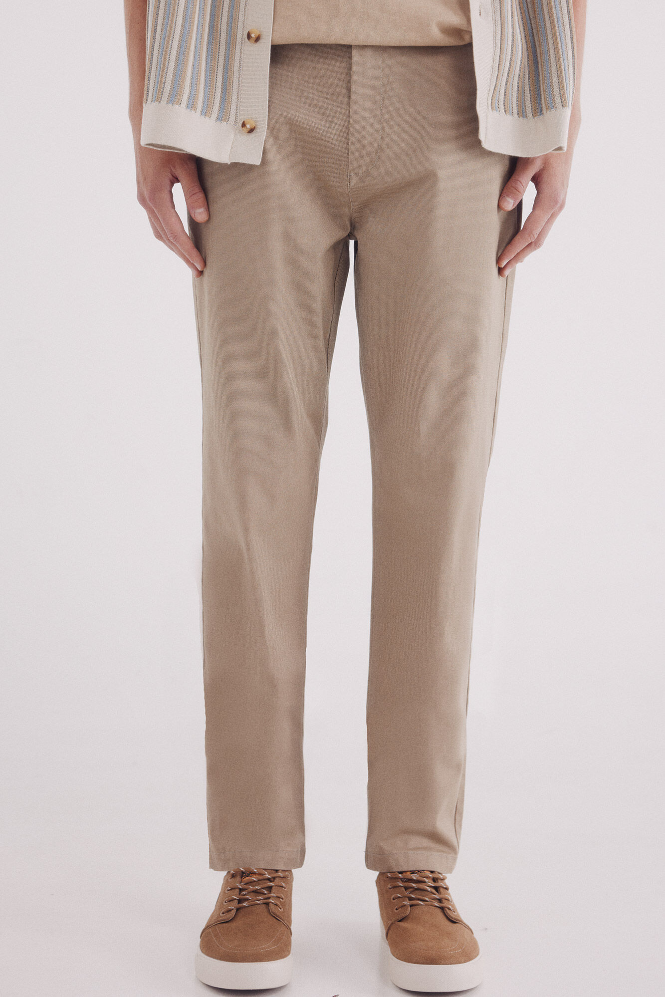 Springfield Pantal&oacute;n chino microestampado slim fit