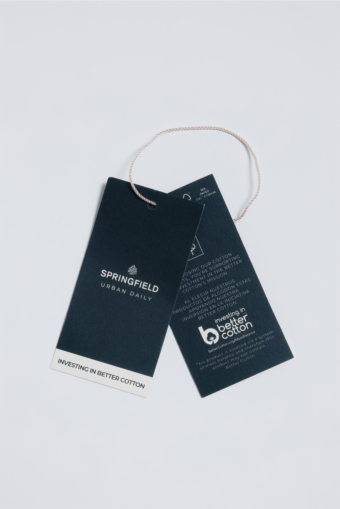 Springfield Playera de popel&iacute;n azul indigo