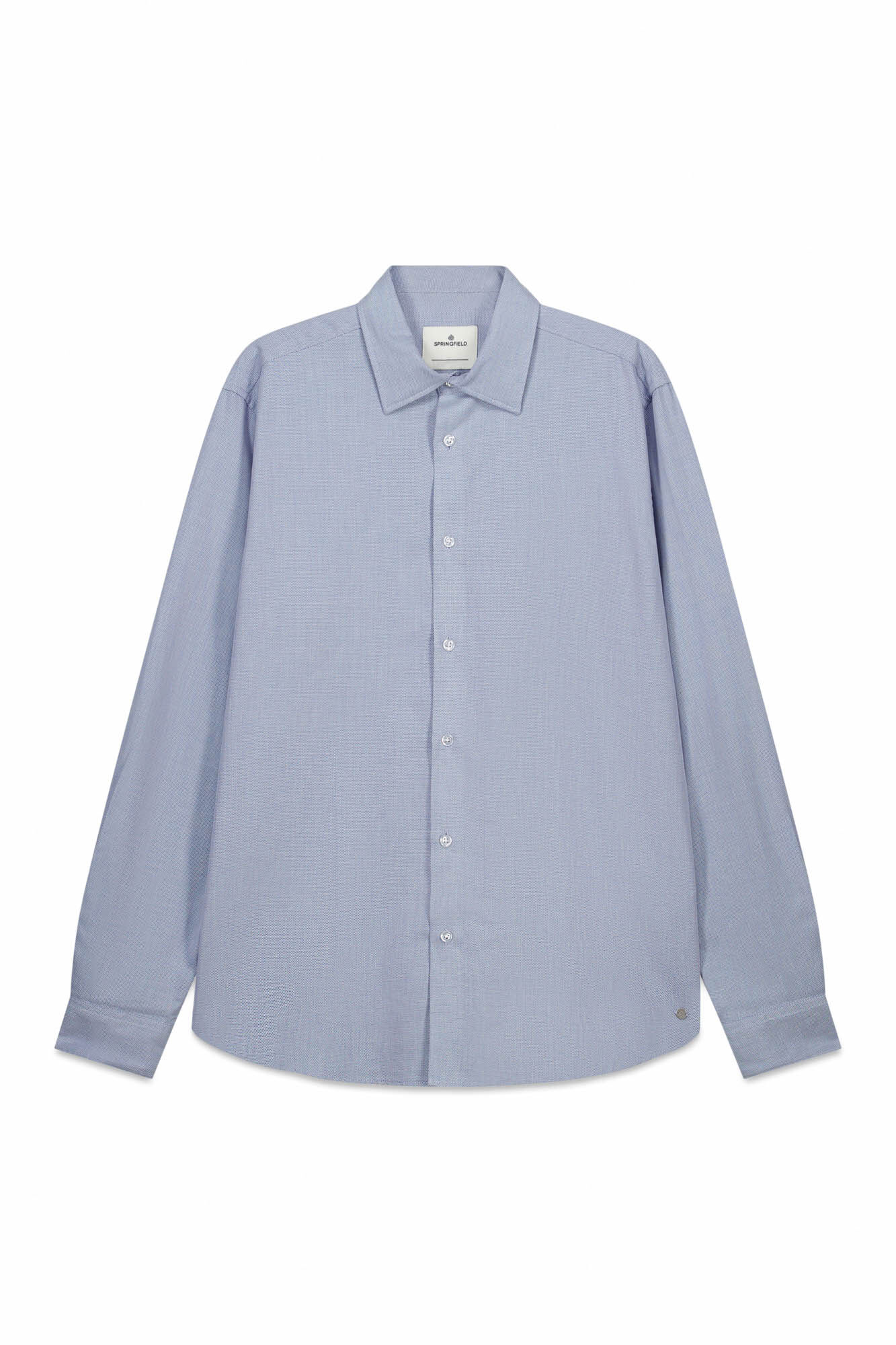 Springfield Camisa vestir estructura easy care azul