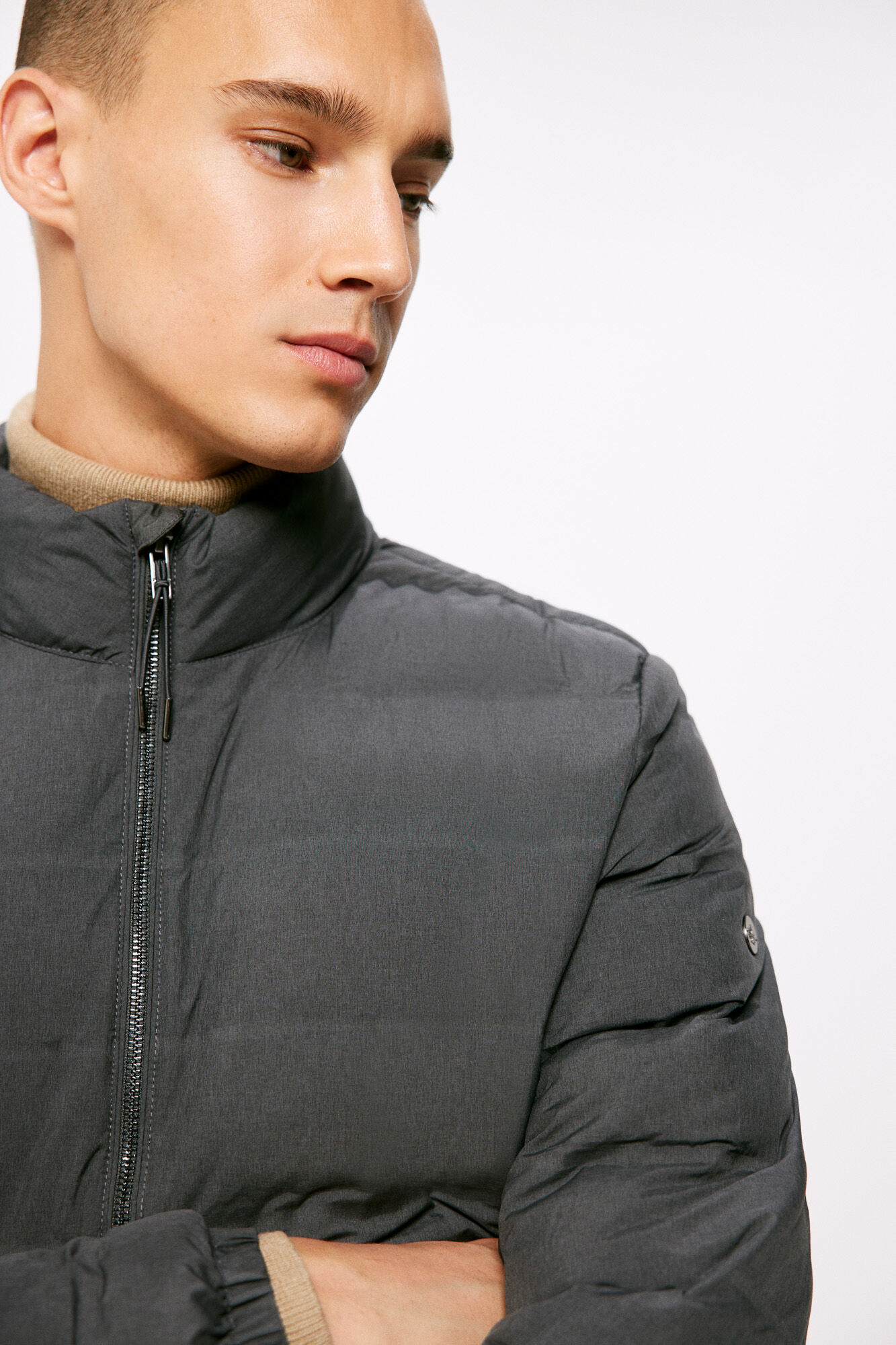 Springfield Chamarra acolchada termosellada gris