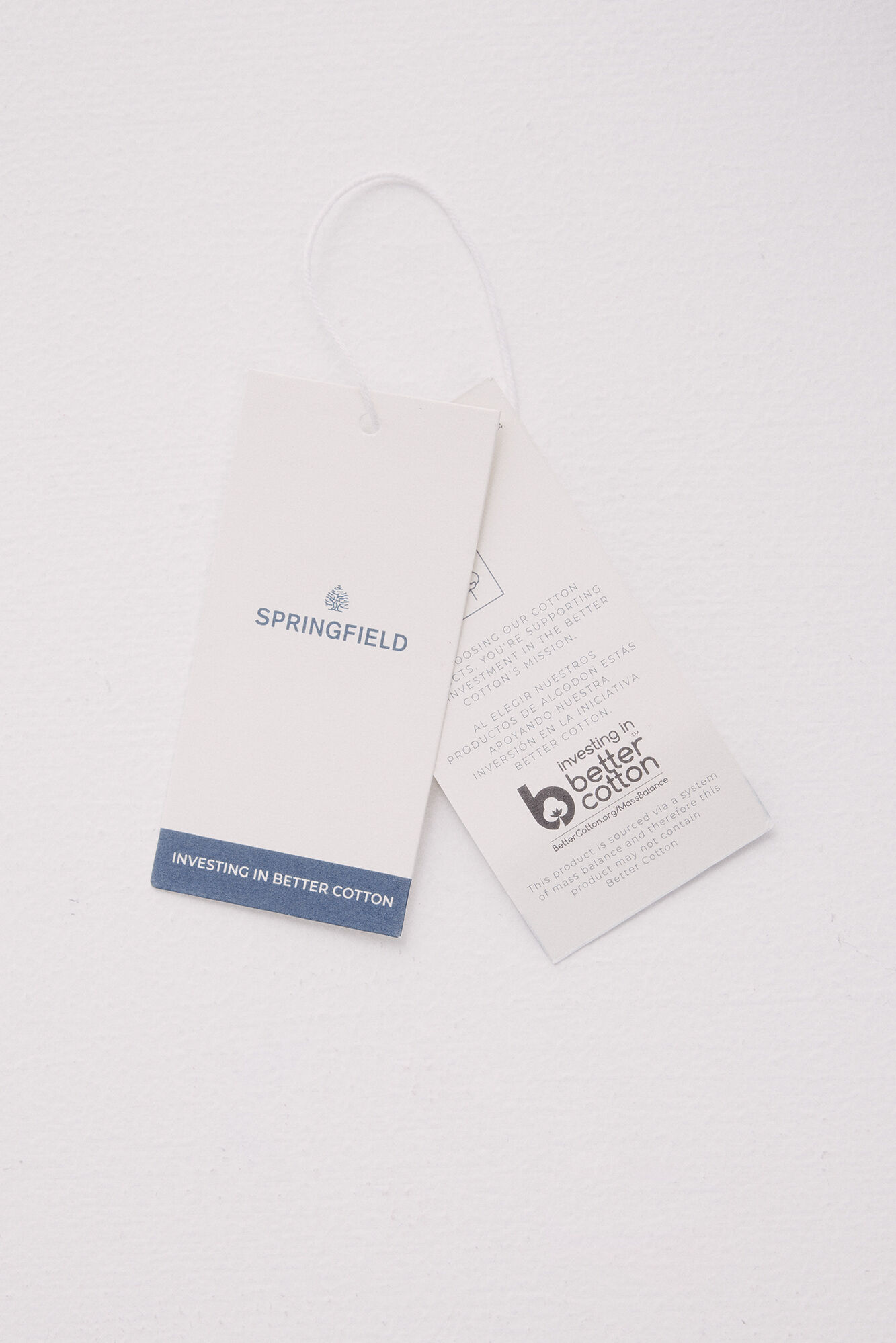 Springfield Camiseta roll with de punches marfil