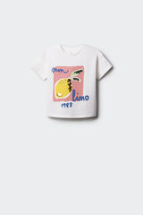Springfield Playera limones niña natural
