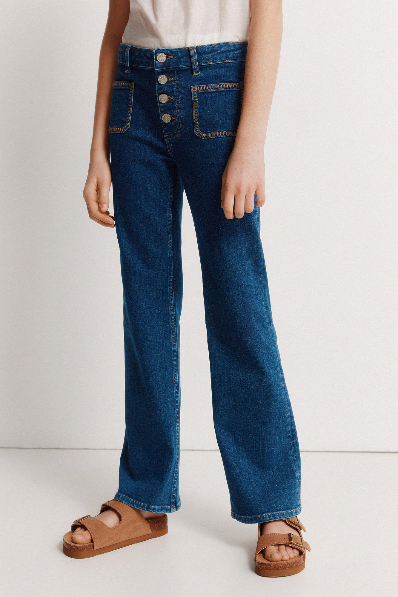Springfield Kids Jeans Bootcut para ni&ntilde;a azul