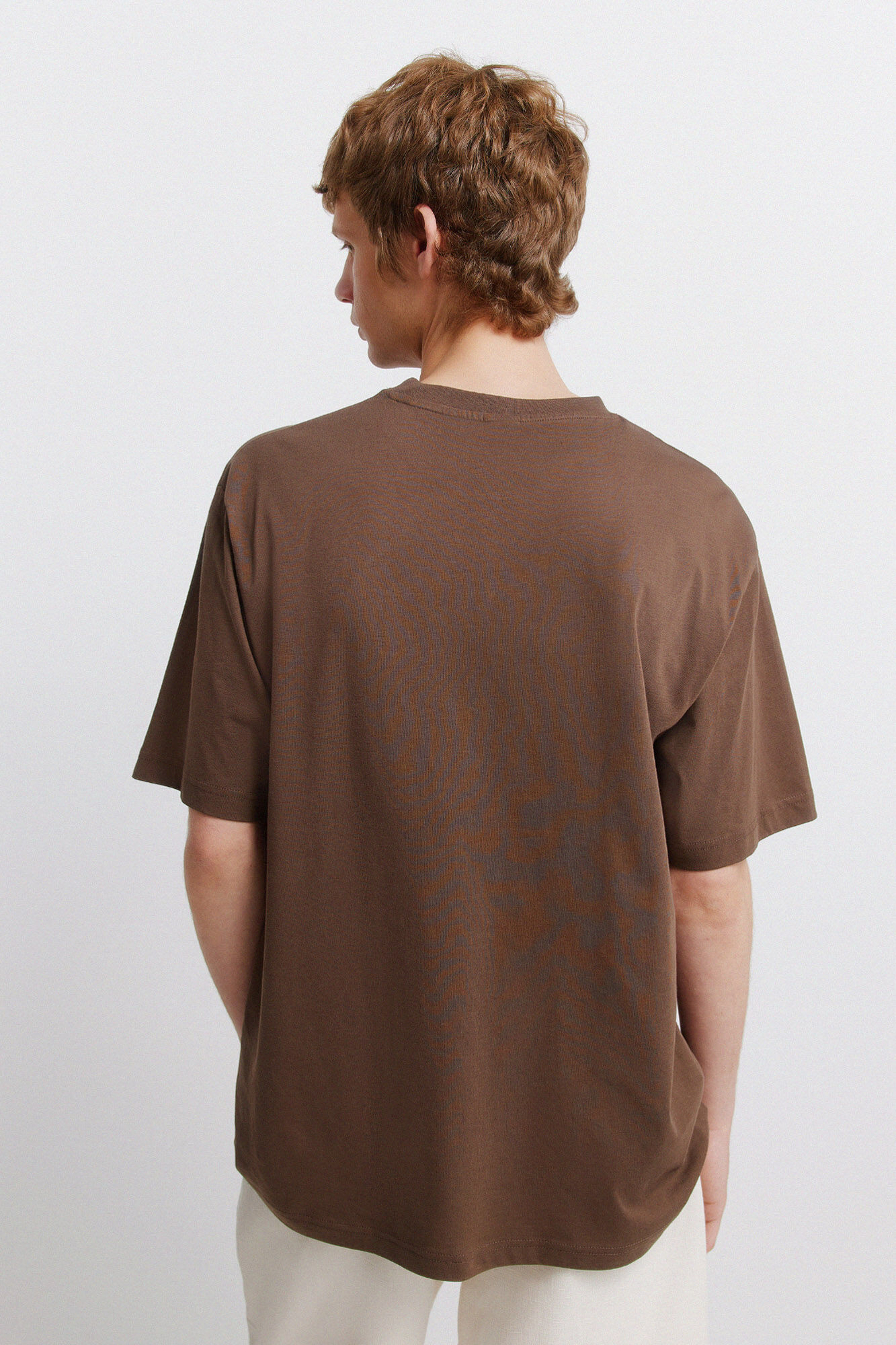 Springfield Playera bordado &eacute;tnico caf&eacute;
