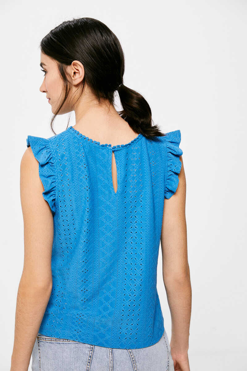Blusa online bordado suizo