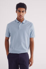 Springfield Polo piqué estampado all over regular fit azul mezcla