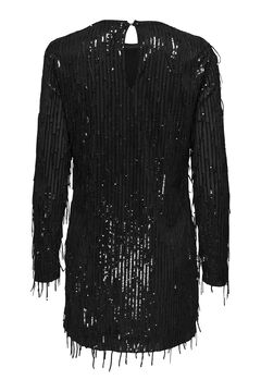Springfield Vestido corto lentejuelas negro