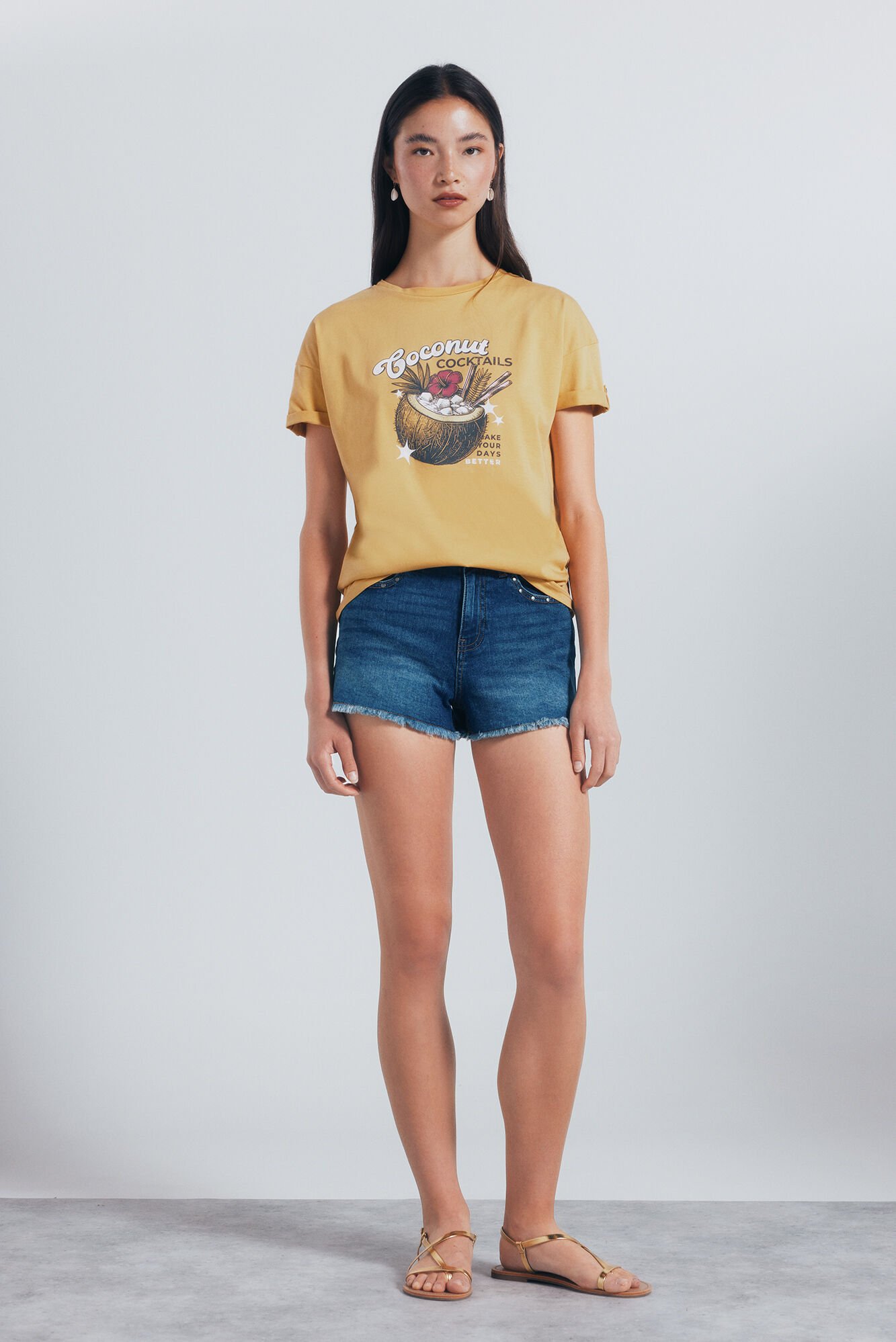 Springfield Playera gr&aacute;fica tropical estampado