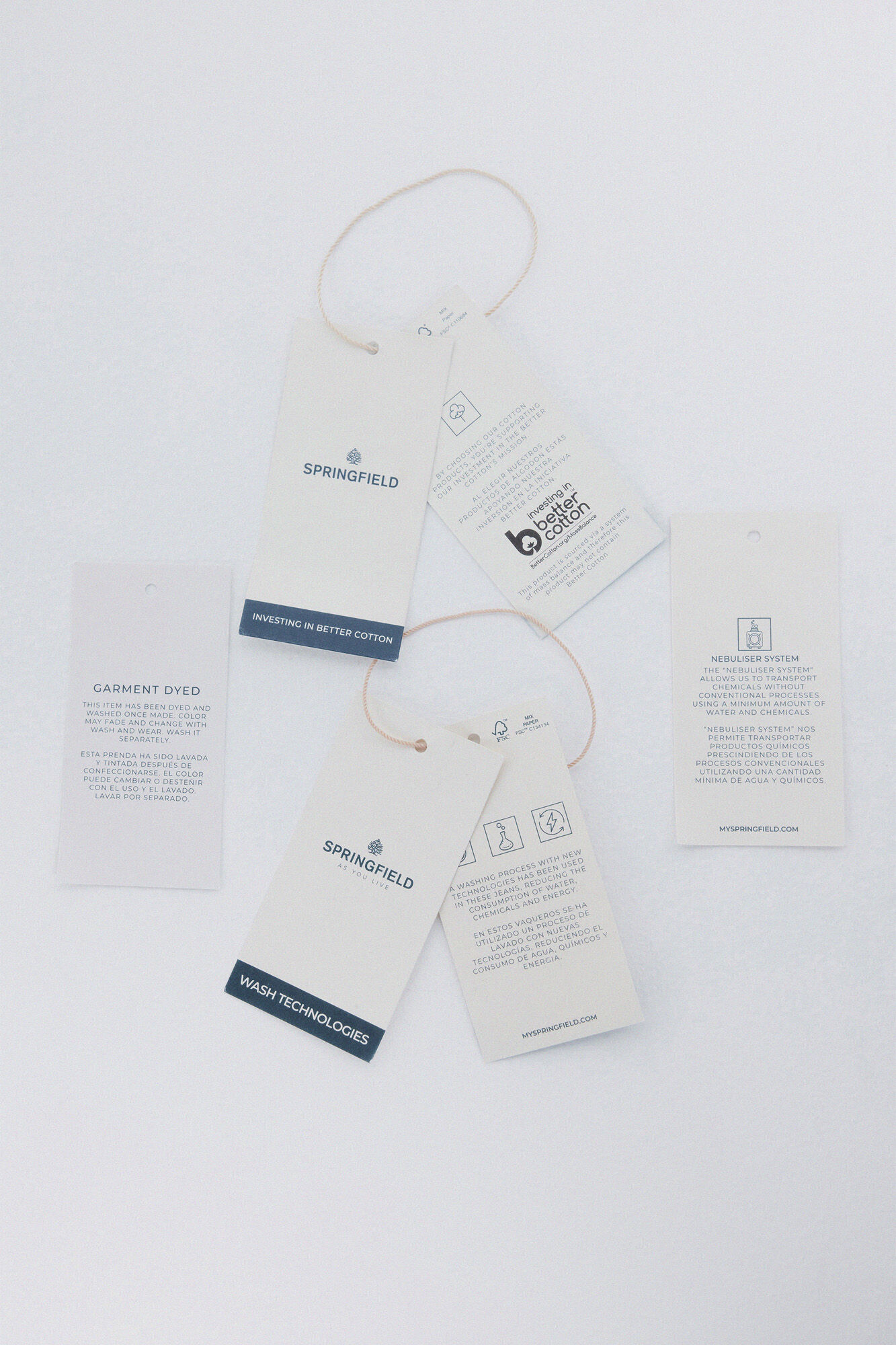 Springfield Pantal&oacute;n slim fit de 5 bolsillo caf&eacute;